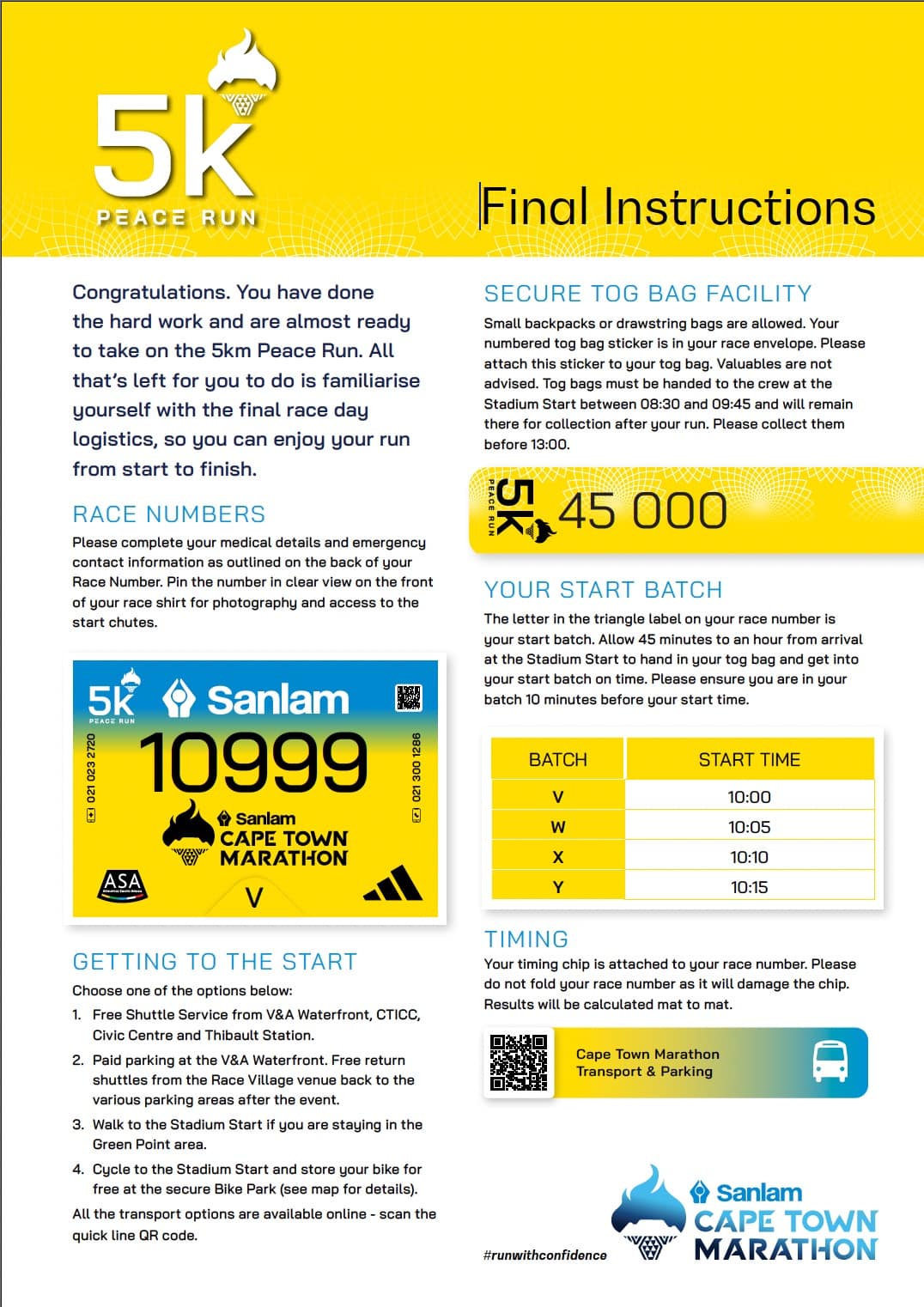 upload new marathon instructions