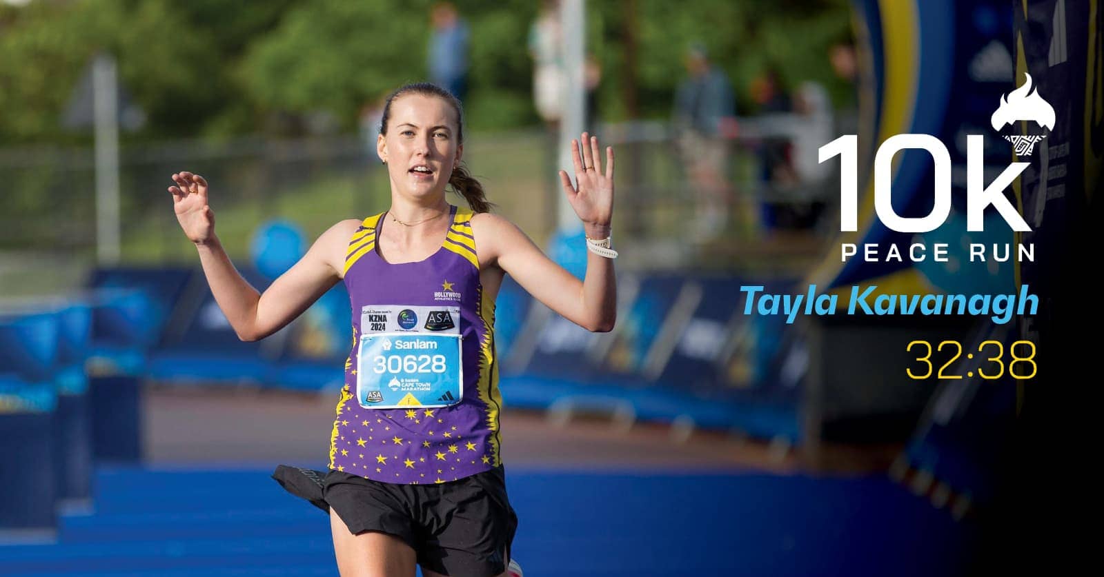 Peace 10km run 1st Women Tayla Kavanagh